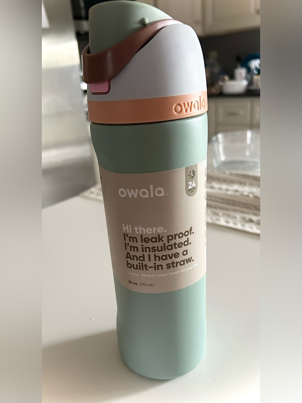 Owala Free Sip Misty Meadows 24 oz tumbler NEW